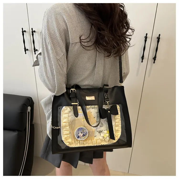 Black Bow Pain 2025 Large Capacity Shoulder Tote — feature 17