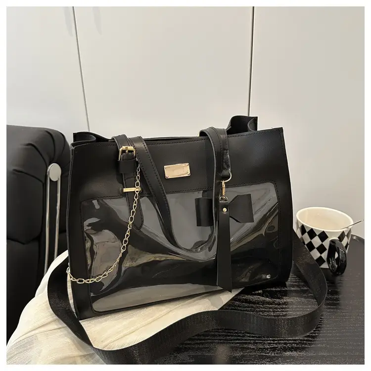 Black Bow Pain 2025 Large Capacity Shoulder Tote — feature 29