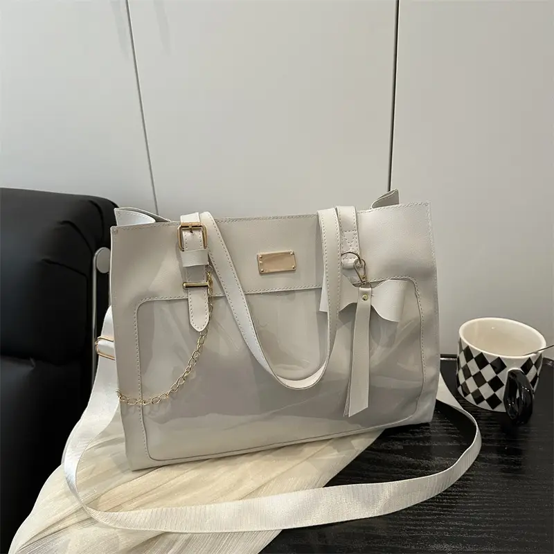 Black Bow Pain 2025 Large Capacity Shoulder Tote - Image 2