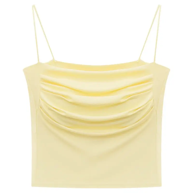 Pleated Camisole with Beautiful Back Design, Padded Bustier, Slim-Fit Base Layer, Bust-Enhancing Tube Top, Backless Inner Wear