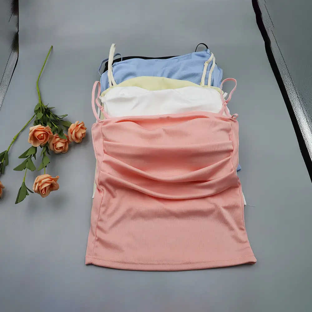 Pleated Camisole with Beautiful Back Design, Padded Bustier, Slim-Fit Base Layer, Bust-Enhancing Tube Top, Backless Inner Wear — feature 9