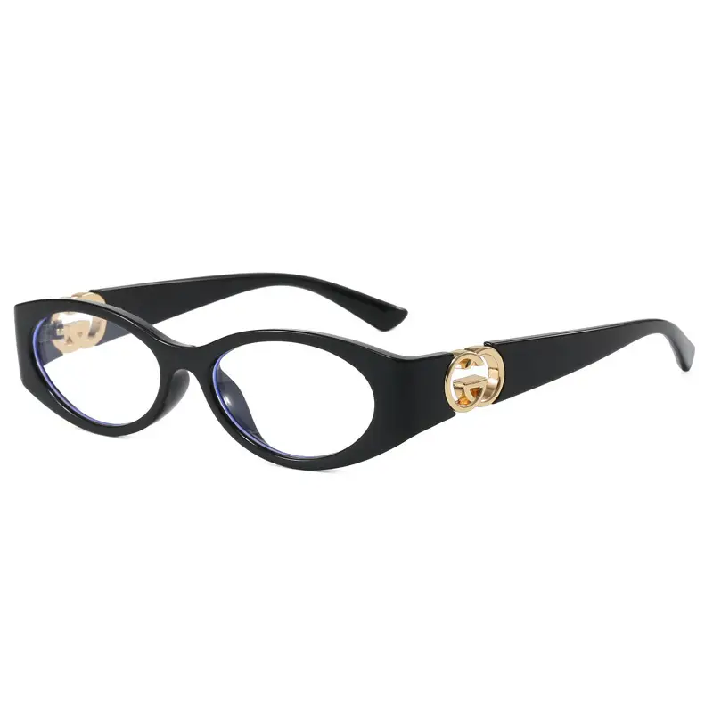 2025 White Oval Sunglasses with Crystal Clasp - Image 9
