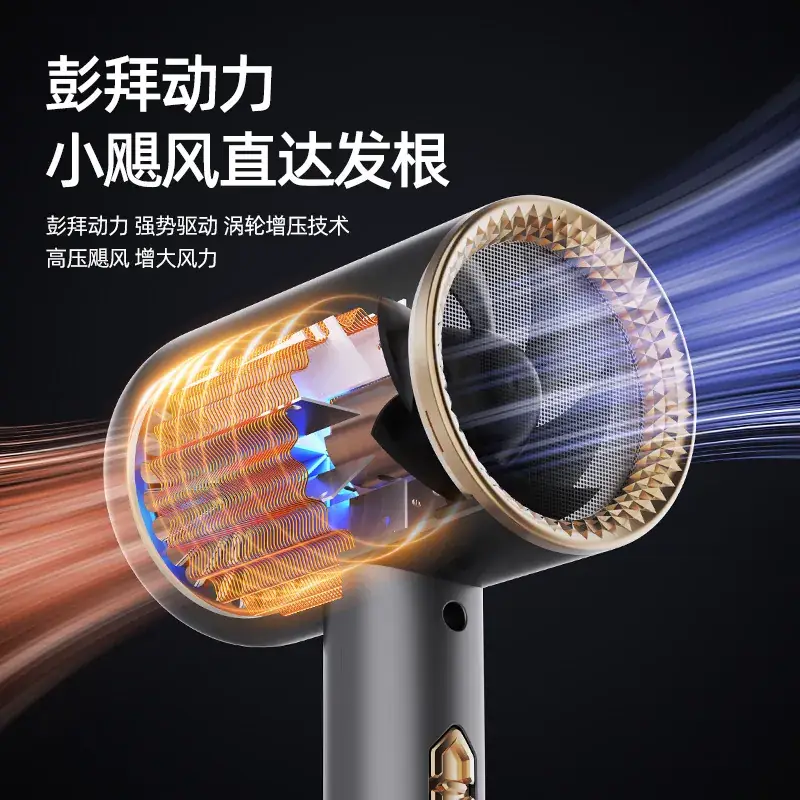 Blue Negative Ions Hair Dryer with Big Wind