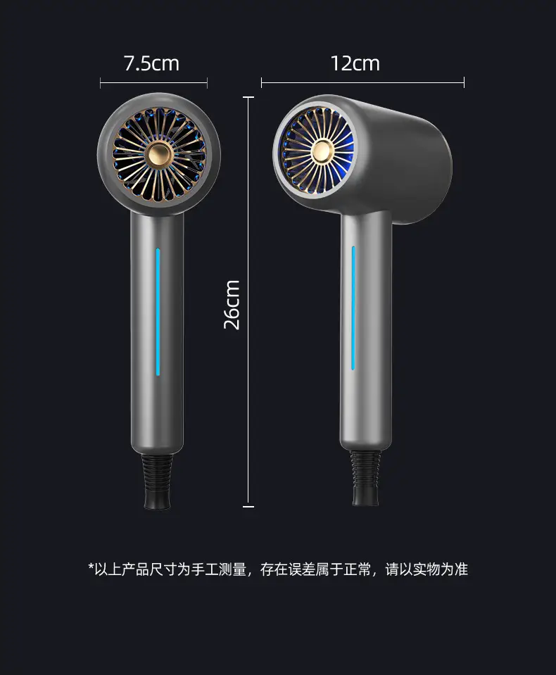 Blue Negative Ions Hair Dryer with Big Wind — feature 21