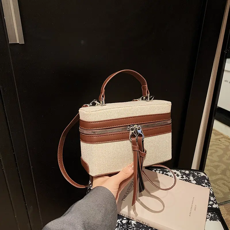 New Contrast Stitching 2025 Western Style Large Capacity Box Bag - Image 11