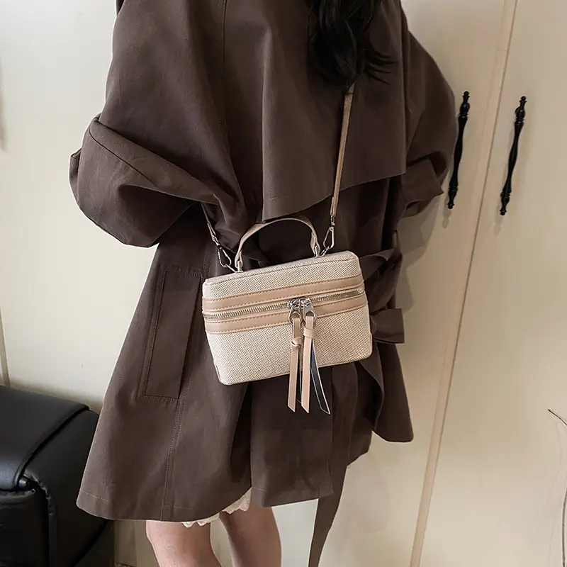 New Contrast Stitching 2025 Western Style Large Capacity Box Bag - Image 12