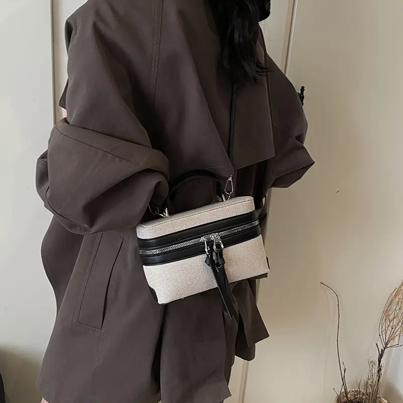 New Contrast Stitching 2025 Western Style Large Capacity Box Bag - Image 13