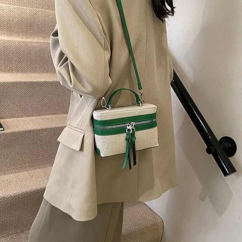 New Contrast Stitching 2025 Western Style Large Capacity Box Bag - Image 14