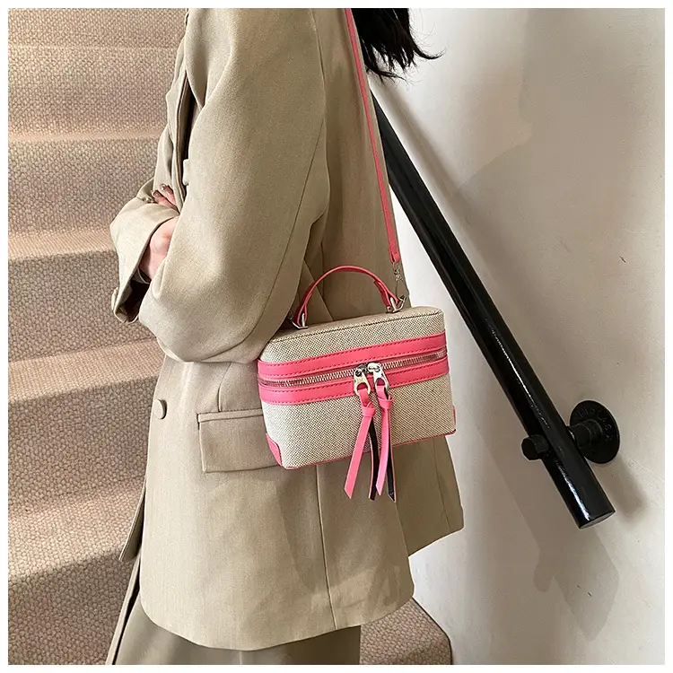 New Contrast Stitching 2025 Western Style Large Capacity Box Bag — feature 28