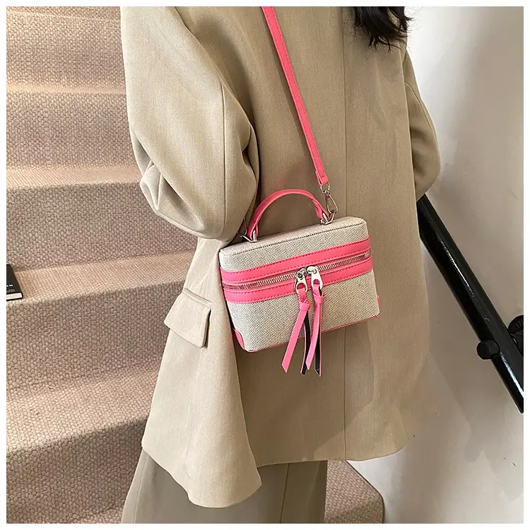 New Contrast Stitching 2025 Western Style Large Capacity Box Bag — feature 29