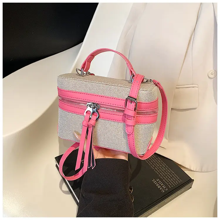 New Contrast Stitching 2025 Western Style Large Capacity Box Bag - Image 2