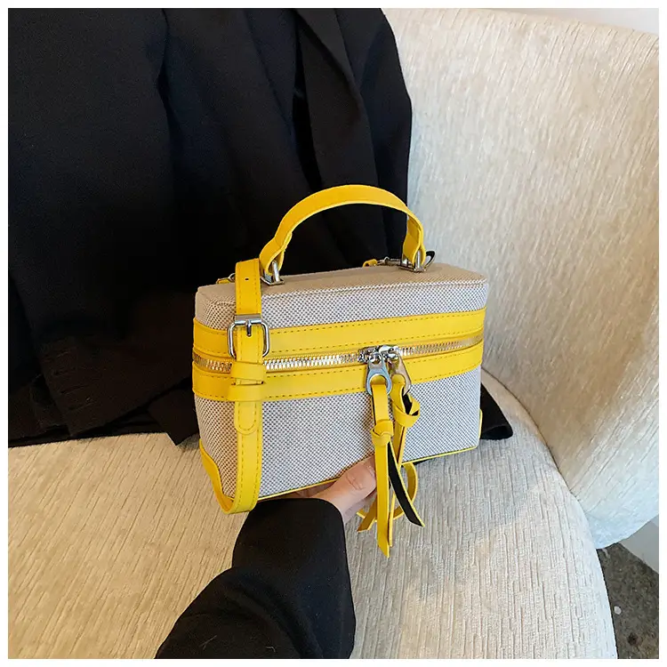 New Contrast Stitching 2025 Western Style Large Capacity Box Bag - Image 3