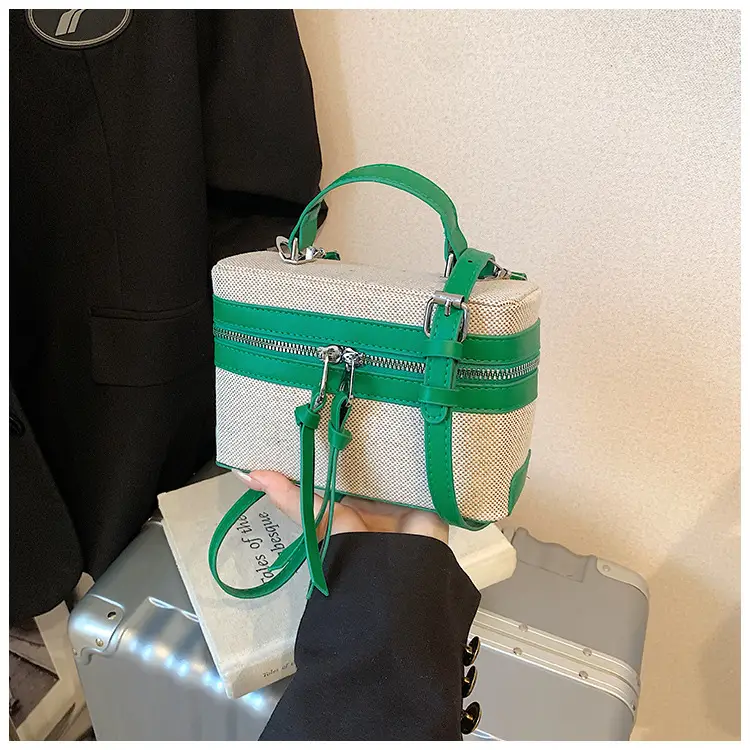 New Contrast Stitching 2025 Western Style Large Capacity Box Bag - Image 4