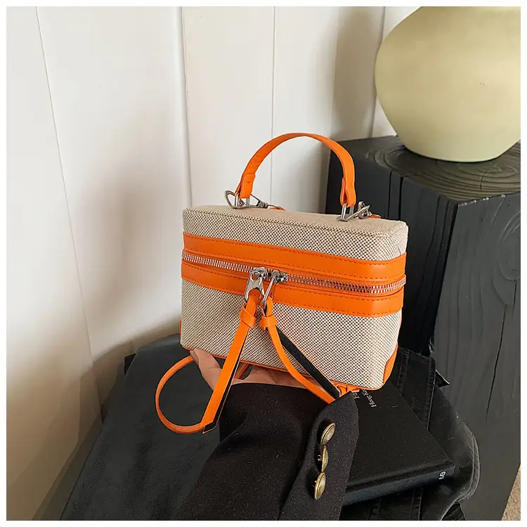 New Contrast Stitching 2025 Western Style Large Capacity Box Bag - Image 5