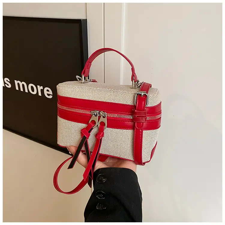New Contrast Stitching 2025 Western Style Large Capacity Box Bag - Image 8