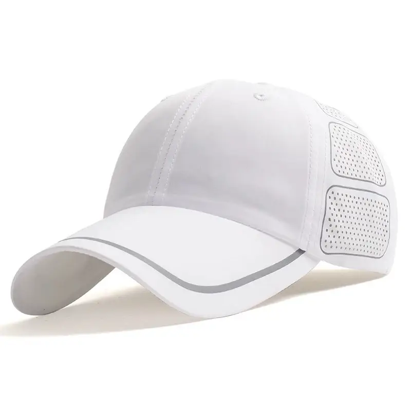 Men Grey Geometric Baseball Cap Quick-Drying Outdoor Visor Sun Hat - Image 32