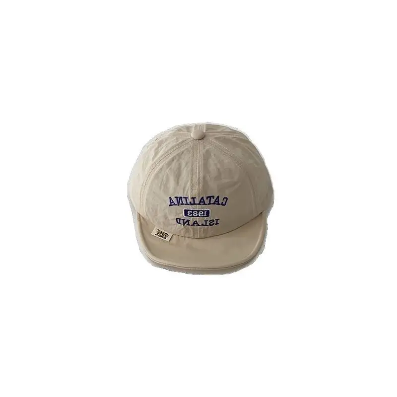 Korean Style Baby Cap White Orange Sunshade Cap - Image 10