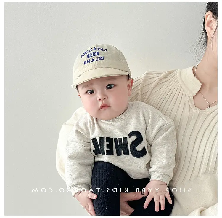 Korean Style Baby Cap White Orange Sunshade Cap — feature 2