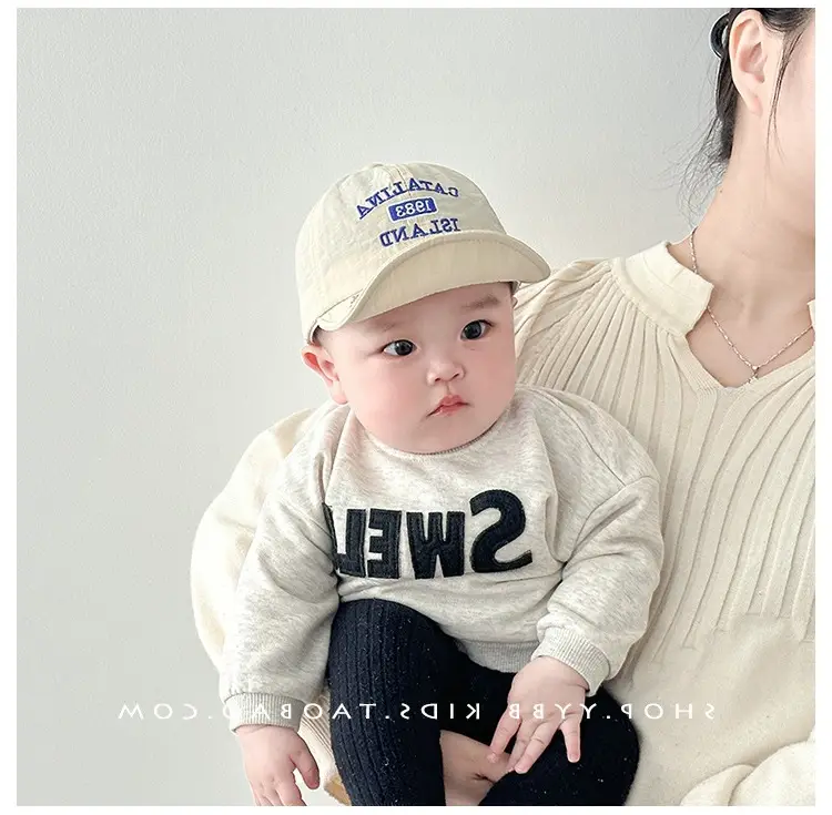 Korean Style Baby Cap White Orange Sunshade Cap — feature 3