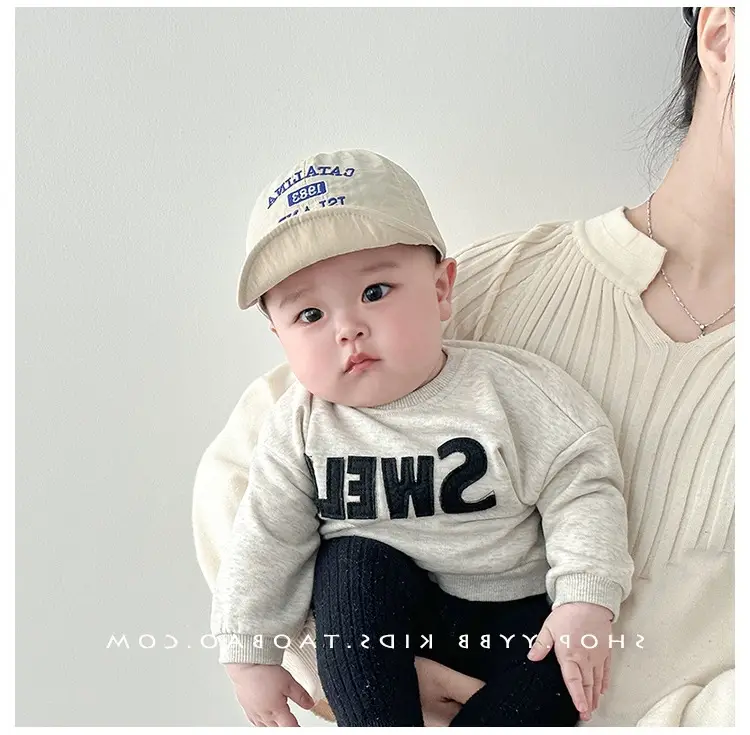 Korean Style Baby Cap White Orange Sunshade Cap — feature 4