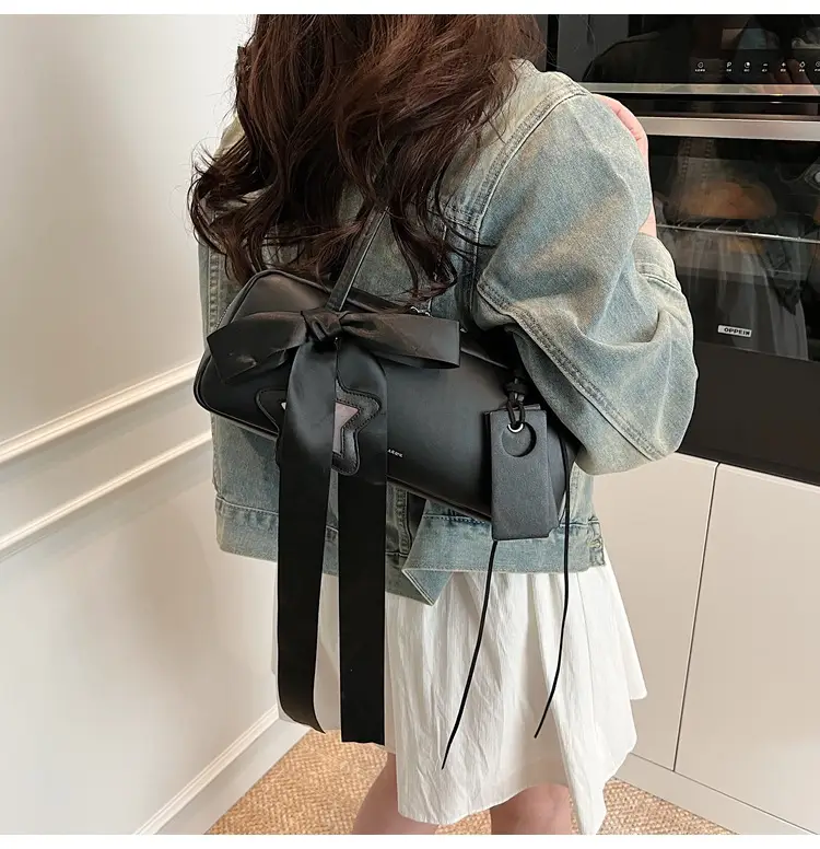 Pink Bow Shoulder Bag for Women — feature 16
