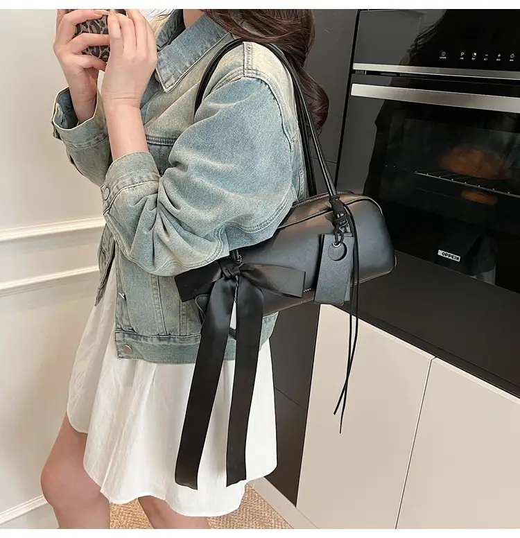 Pink Bow Shoulder Bag for Women — feature 18