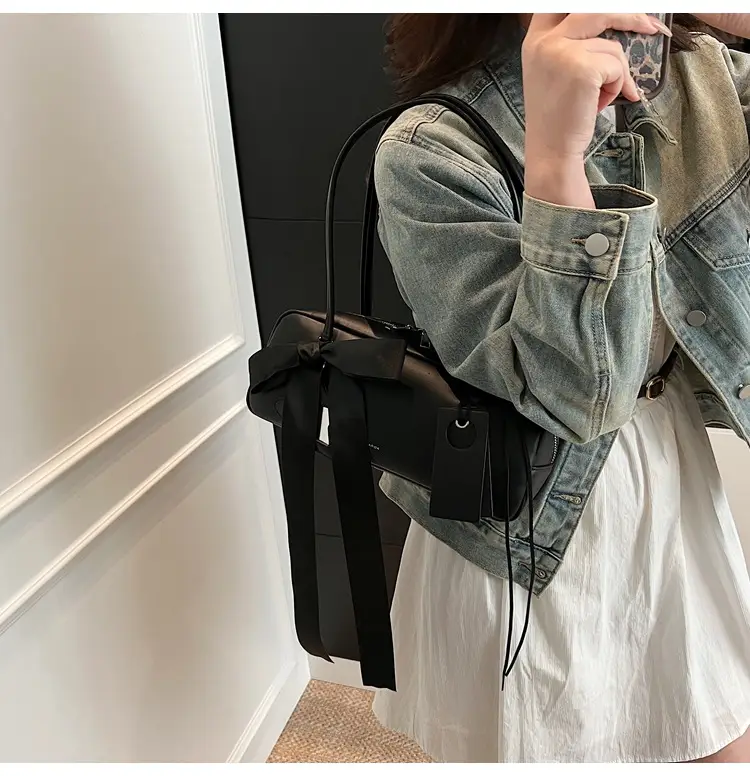 Pink Bow Shoulder Bag for Women — feature 19
