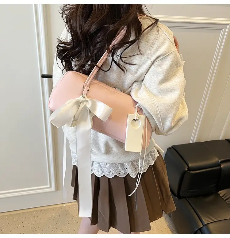 Pink Bow Shoulder Bag for Women — feature 23