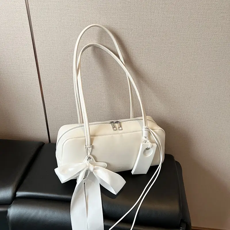 Pink Bow Shoulder Bag for Women - Image 3