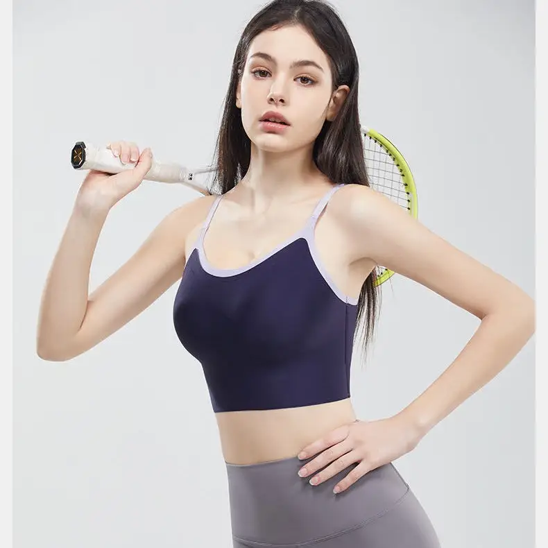 Light Green Sling Strap Sports Bra for Women - Image 9