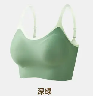 Light Green Sling Strap Sports Bra for Women - Image 5