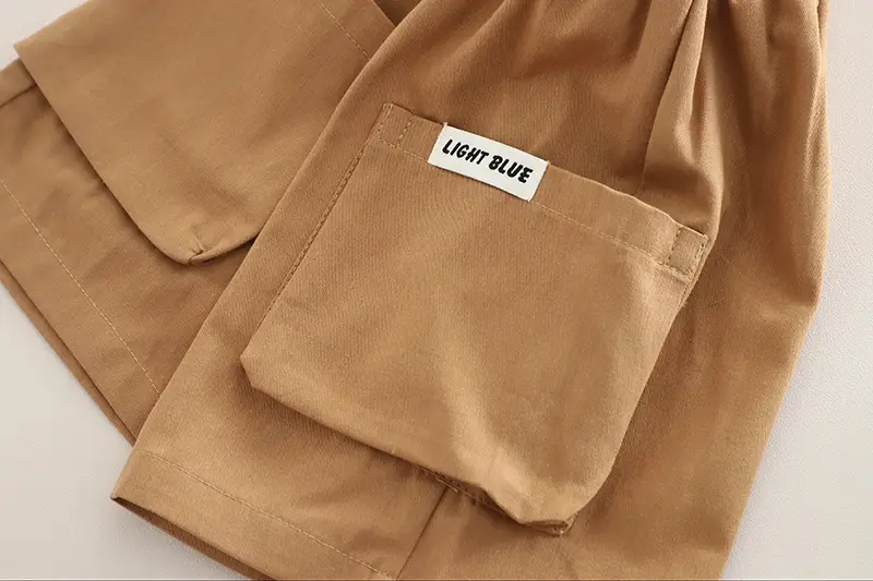 Summer New Boys Printed Cotton Shorts Suit — feature 13
