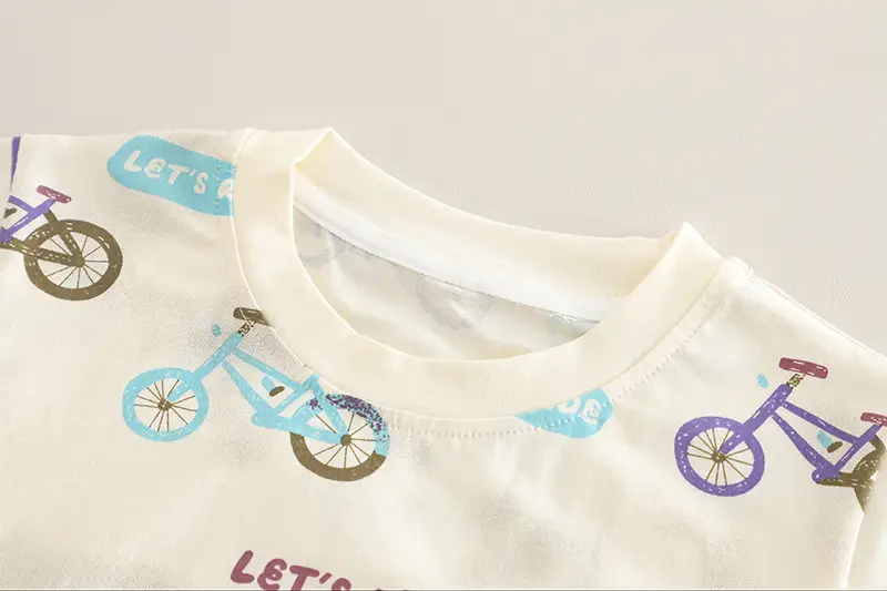 Summer New Boys Printed Cotton Shorts Suit — feature 4