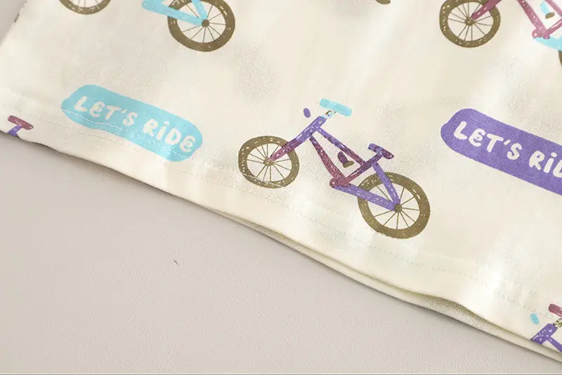 Summer New Boys Printed Cotton Shorts Suit — feature 7
