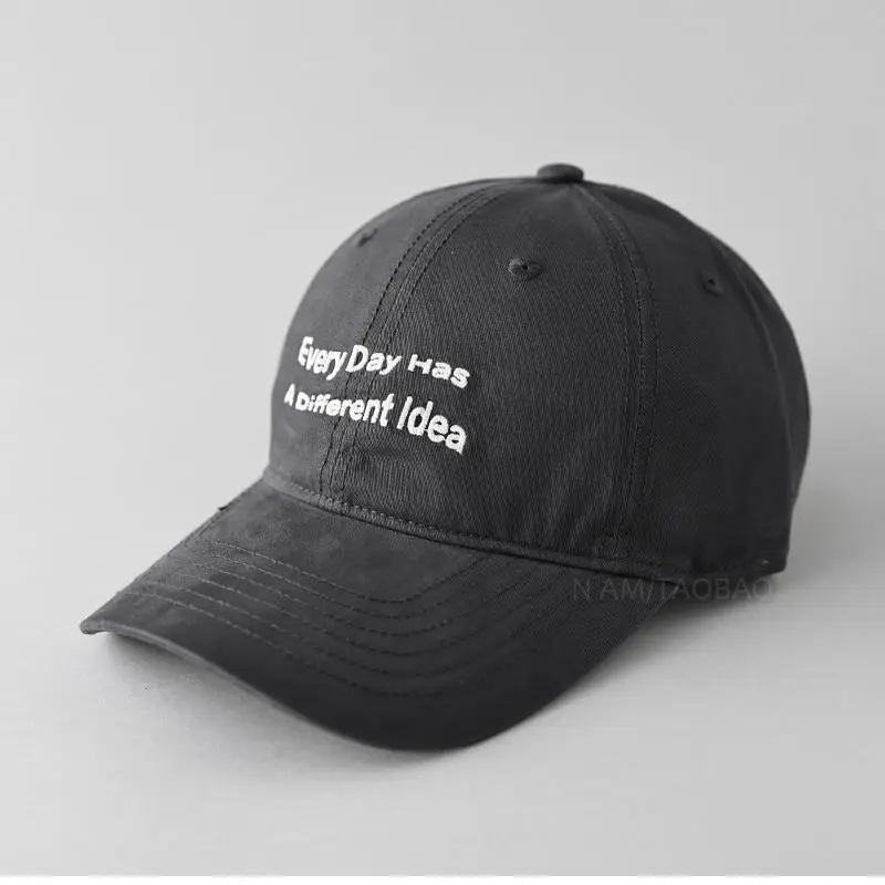 2025 Korean Style Black Baseball Cap for Women Men - Image 7