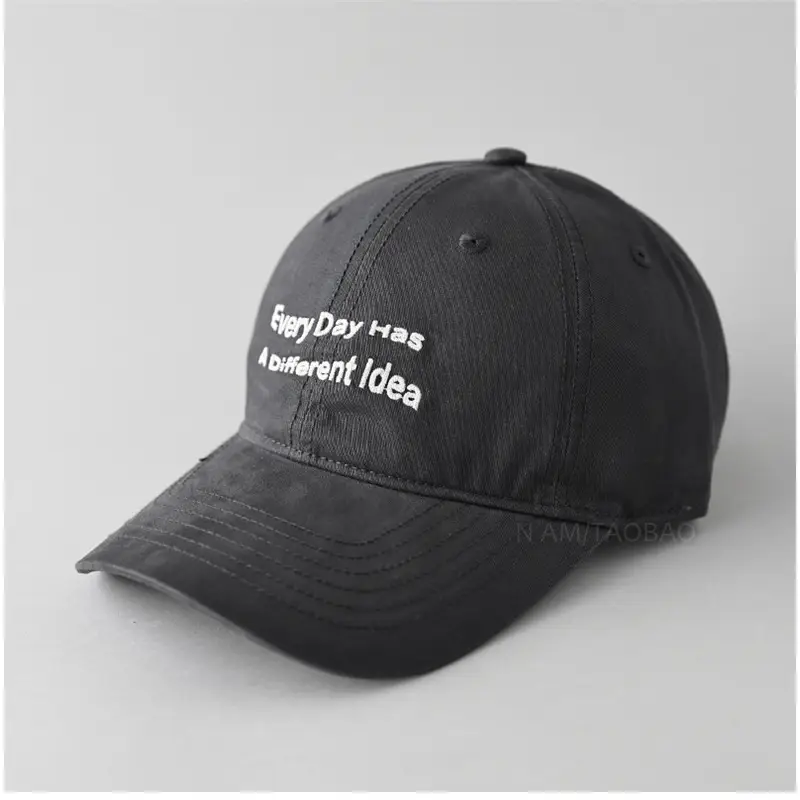 2025 Korean Style Black Baseball Cap for Women Men - Image 5