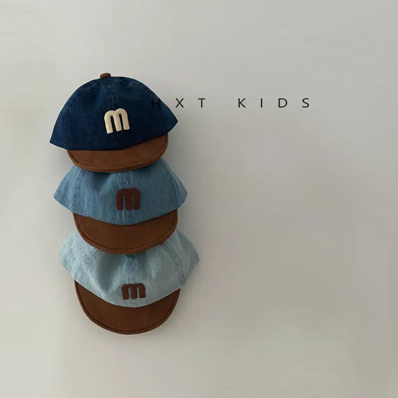 Children's M-Branded Cap Set Blue Brown