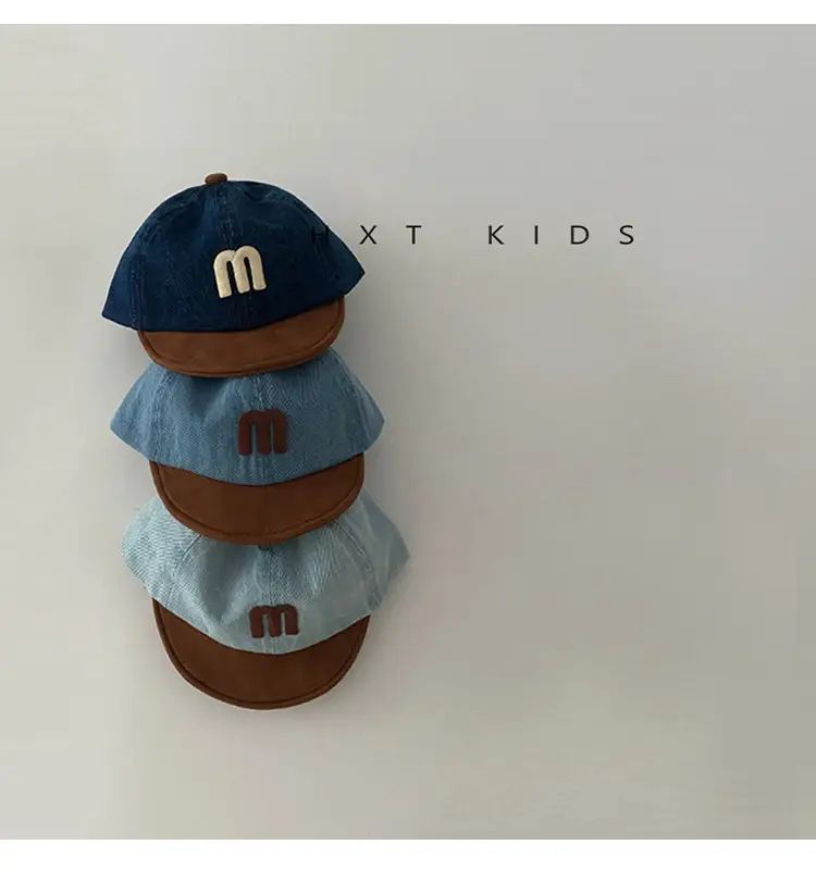 Children's M-Branded Cap Set Blue Brown — feature 4