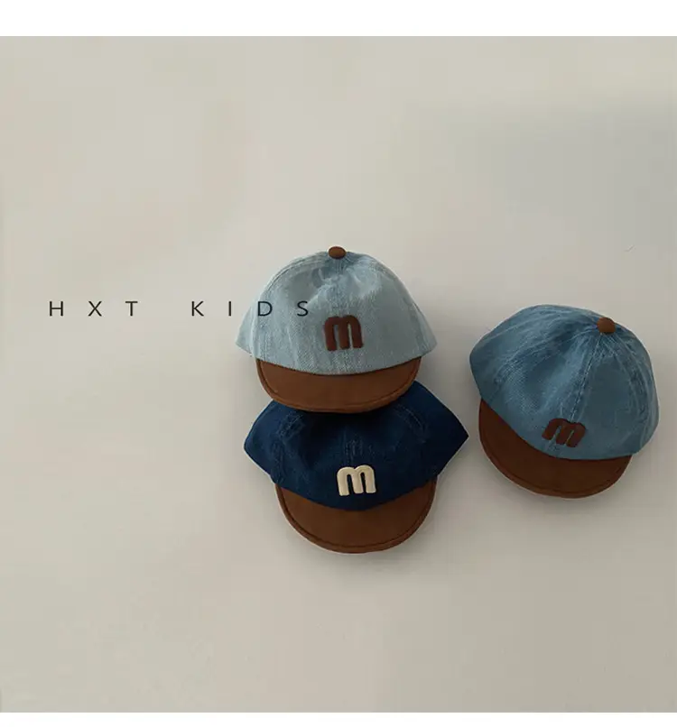 Children's M-Branded Cap Set Blue Brown — feature 5