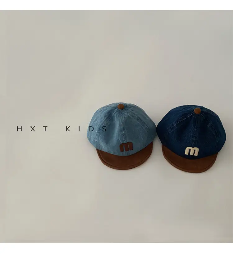Children's M-Branded Cap Set Blue Brown — feature 6