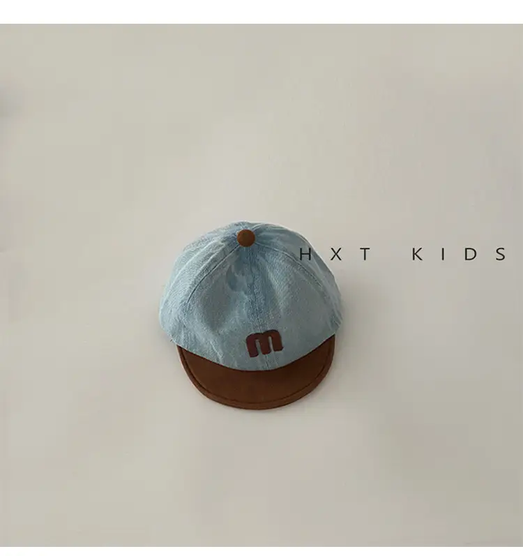 Children's M-Branded Cap Set Blue Brown — feature 7