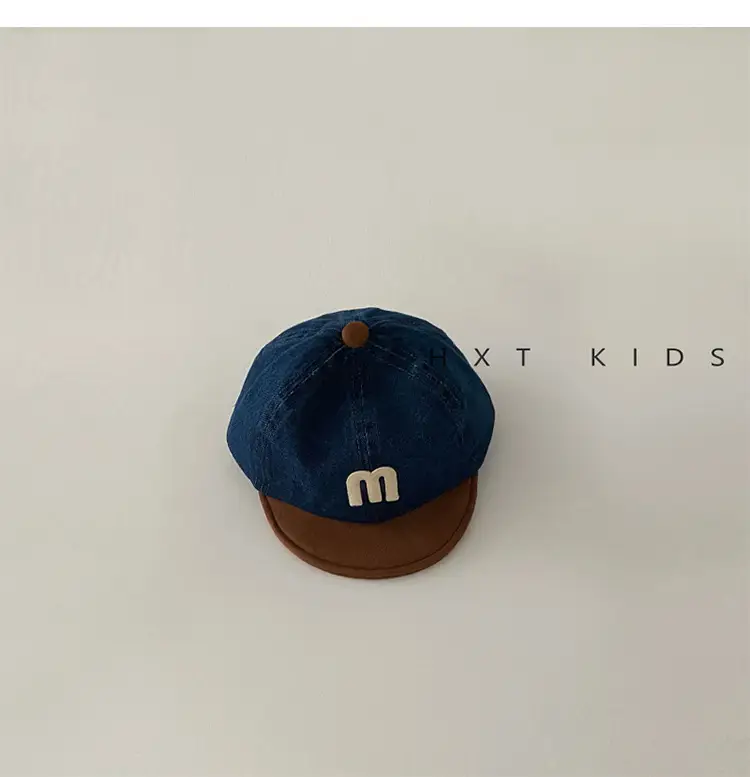 Children's M-Branded Cap Set Blue Brown — feature 9