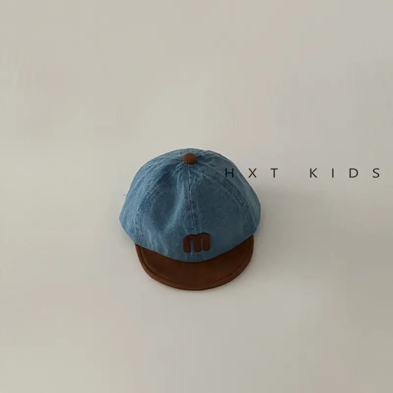 Children's M-Branded Cap Set Blue Brown