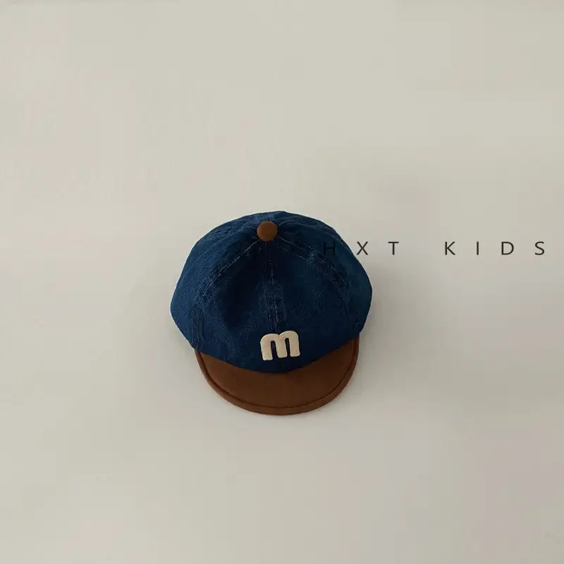 Children's M-Branded Cap Set Blue Brown