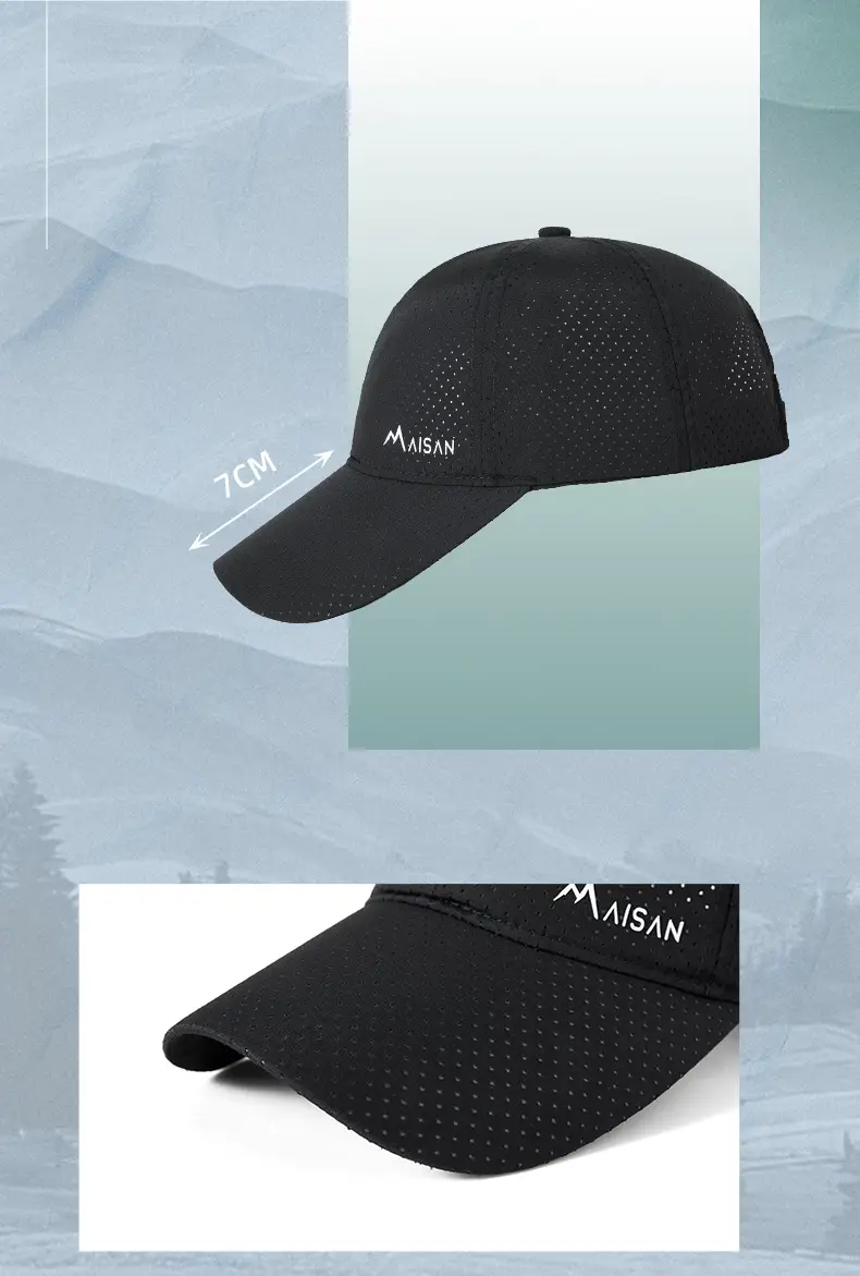 Blue 2025 Spring Summer Men's Punched Cap — feature 14