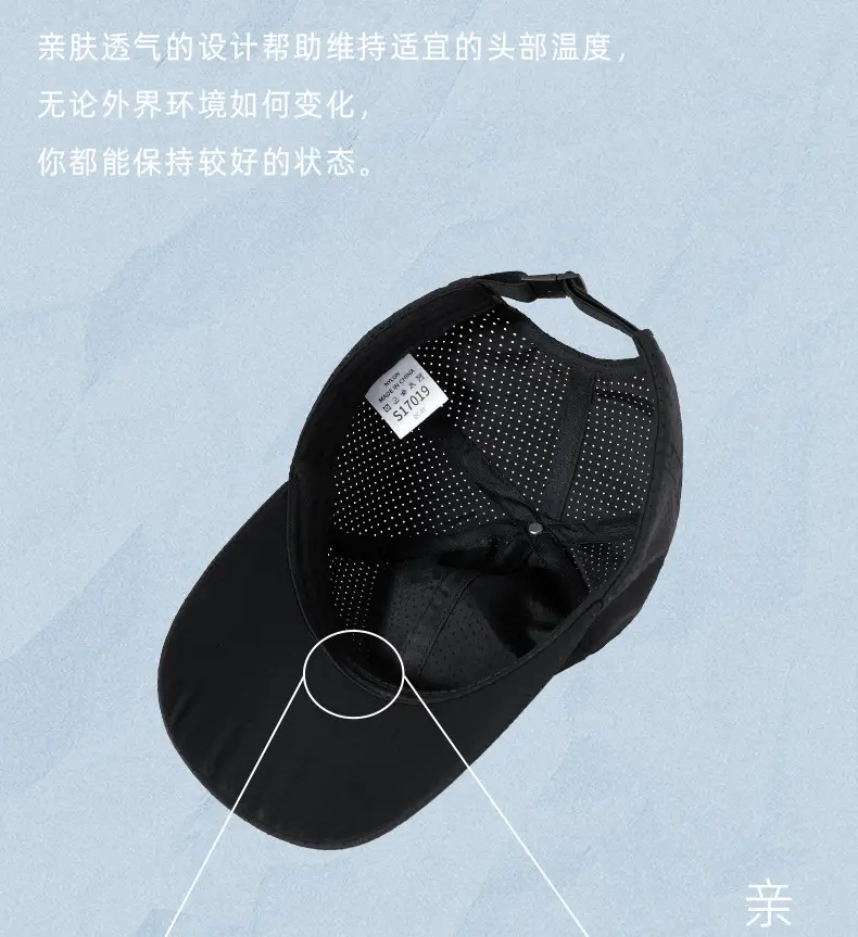 Blue 2025 Spring Summer Men's Punched Cap — feature 19