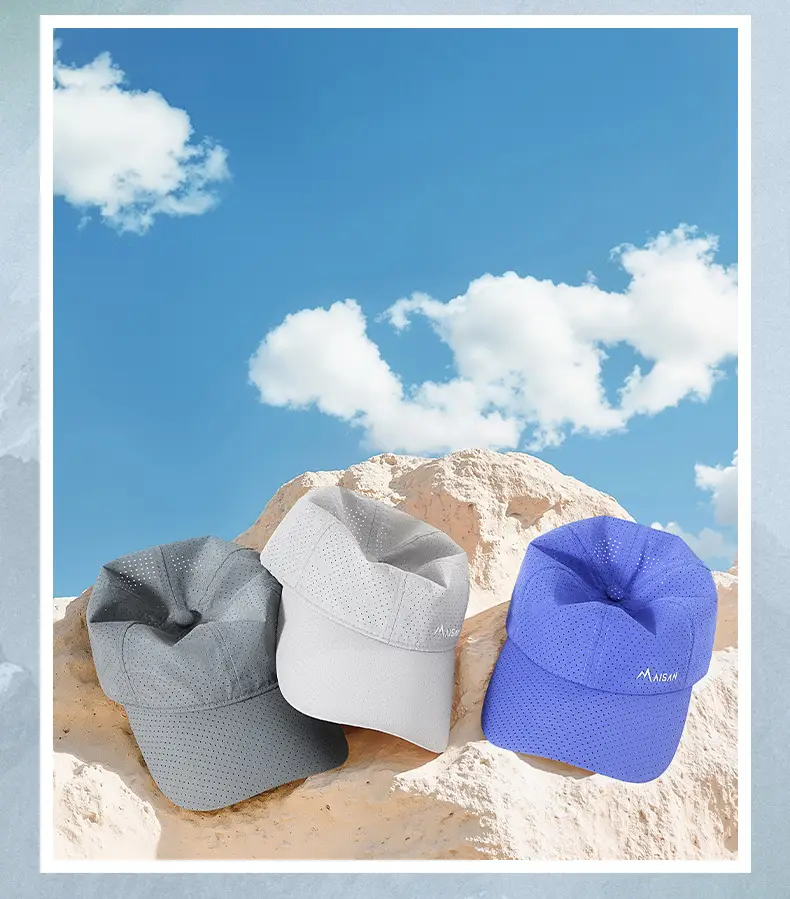 Blue 2025 Spring Summer Men's Punched Cap — feature 22