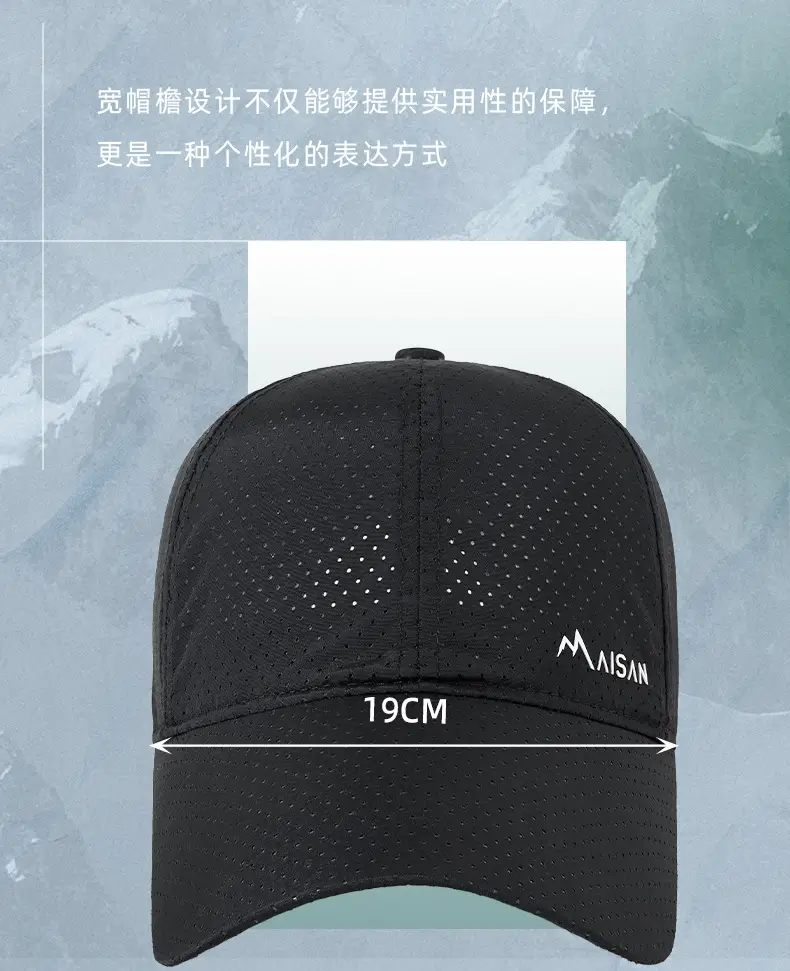 Blue 2025 Spring Summer Men's Punched Cap — feature 23