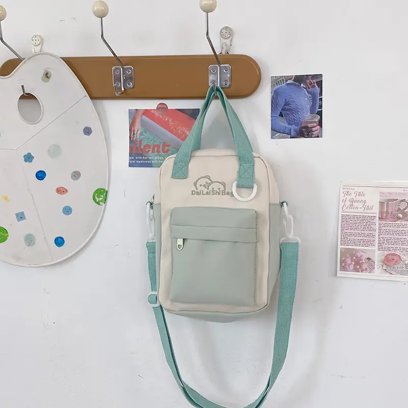 Cute Cartoon Doll Transparent Shoulder Bag for Women