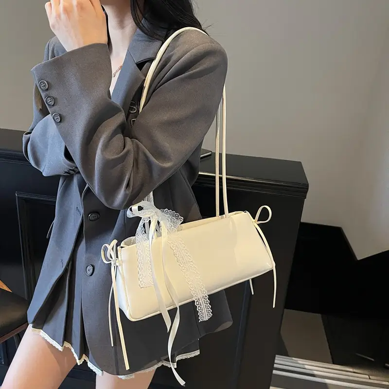 Light Blue Korean Style Shoulder Bag for Women - Image 8